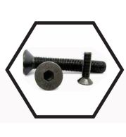 Socket Head Countersunk Screws – Flat Head Allen Screws for Flush Mounting in Machinery, Automotive and Electronics – High Strength Steel, 82° Countersunk Head, Metric Threads, Black Oxide Finish, Precision Tolerance